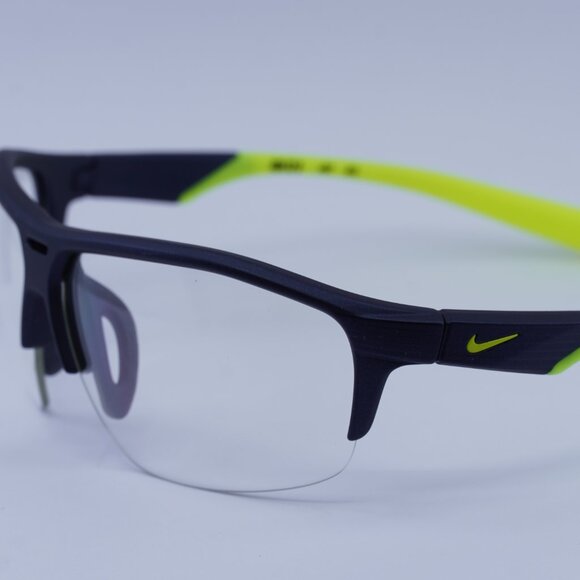 Nike RUN X2 D 457 Sunglasses Matte Obsidian Shield Frame, Volt Lenses - Picture 8 of 10